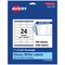 Avery Glossy White Rectangle Labels with Sure Feed, 1" x 2.5"